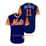 Camiseta Beisbol Hombre New York Mets Jose Bautista 2018 LLWS Players Weekend Joeybats Azul