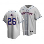 Camiseta Beisbol Hombre New York Mets Khalil Lee Replica Road Gris