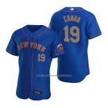 Camiseta Beisbol Hombre New York Mets Mark Canha Autentico Azul