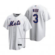 Camiseta Beisbol Hombre New York Mets Tomas Nido Replica Primera Blanco