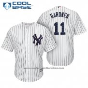 Camiseta Beisbol Hombre New York Yankees 2017 Estrellas y Rayas Brett Gardner Blanco Cool Base