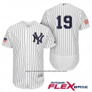 Camiseta Beisbol Hombre New York Yankees 2017 Estrellas y Rayas Masahiro Tanaka Blanco Flex Base