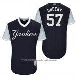 Camiseta Beisbol Hombre New York Yankees 2017 Little League World Series Chad Verde Azul