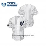 Camiseta Beisbol Hombre New York Yankees 2019 Postemporada Cool Base Blanco