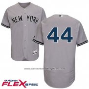 Camiseta Beisbol Hombre New York Yankees 44 Reggie Jackson Gris Flex Base