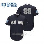 Camiseta Beisbol Hombre New York Yankees Aaron Judge Cool Base Alterno Entrenamiento de Primavera 2019 Azul