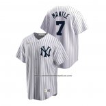 Camiseta Beisbol Hombre New York Yankees Mickey Mantle Cooperstown Collection Primera Blanco