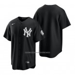Camiseta Beisbol Hombre New York Yankees Replica 2021 Negro