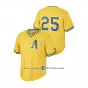 Camiseta Beisbol Hombre Oakland Athletics Mark Mcgwire Cooperstown Collection Mesh Batting Practice Oro1