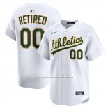Camiseta Beisbol Hombre Oakland Athletics Retired Roster Primera Limited Blanco
