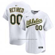 Camiseta Beisbol Hombre Oakland Athletics Retired Roster Primera Limited Blanco