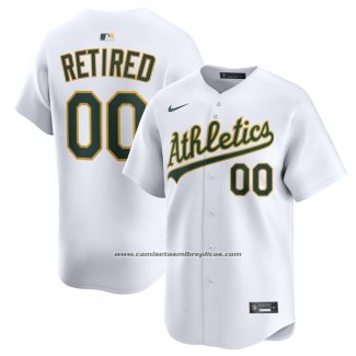 Camiseta Beisbol Hombre Oakland Athletics Retired Roster Primera Limited Blanco