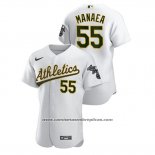 Camiseta Beisbol Hombre Oakland Athletics Sean Manaea Autentico Blanco