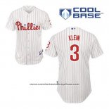 Camiseta Beisbol Hombre Philadelphia Phillies Chuck Klein 3 Blanco Primera Cool Base