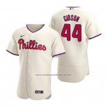 Camiseta Beisbol Hombre Philadelphia Phillies Kyle Gibson Autentico Alterno Crema
