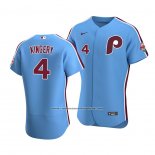 Camiseta Beisbol Hombre Philadelphia Phillies Scott Kingery Autentico Alterno 2020 Azul