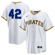 Camiseta Beisbol Hombre Pittsburgh Pirates Jackie Robinson Day Replica Blanco