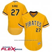 Camiseta Beisbol Hombre Pittsburgh Pirates Jung Ho Kang Autentico Collection Oro Flex Base Jugador