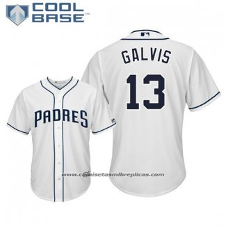 Camiseta Beisbol Hombre San Diego Padres Frojody Galvis Cool Base Primera Blanco