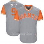 Camiseta Beisbol Hombre San Francisco Giants 2017 Little League World Series Brandon Belt Gris