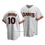 Camiseta Beisbol Hombre San Francisco Giants Evan Longoria Cooperstown Collection Primera Blanco
