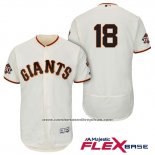 Camiseta Beisbol Hombre San Francisco Giants Matt Cain Crema Primera Flex Base