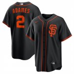 Camiseta Beisbol Hombre San Francisco Giants Willy Adames Alterno Replica Negro