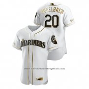 Camiseta Beisbol Hombre Seattle Mariners Daniel Vogelbach Golden Edition Autentico Blanco