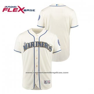 Camiseta Beisbol Hombre Seattle Mariners Hispanic Heritage Flex Base Crema