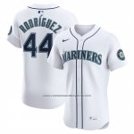 Camiseta Beisbol Hombre Seattle Mariners Julio Rodriguez Home Elite Blanco