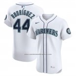 Camiseta Beisbol Hombre Seattle Mariners Julio Rodriguez Home Elite Blanco