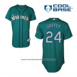 Camiseta Beisbol Hombre Seattle Mariners Ken Griffey 24 Verde Alterno Cool Base