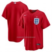 Camiseta Beisbol Hombre Seleccion Nacional Inglaterra X MLB Stadium Replica Rojo