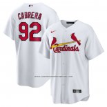 Camiseta Beisbol Hombre St. Louis Cardinals Personalizada Blanco