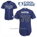 Camiseta Beisbol Hombre Tampa Bay Rays Joe Maddon 70 Alterno Cool Base Azul
