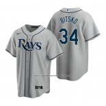 Camiseta Beisbol Hombre Tampa Bay Rays Nick Bitsko Road Replica 2020