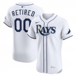 Camiseta Beisbol Hombre Tampa Bay Rays Retired Roster Elite Replica Blanco