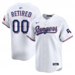 Camiseta Beisbol Hombre Texas Rangers Retired Roster Primera Limited Blanco