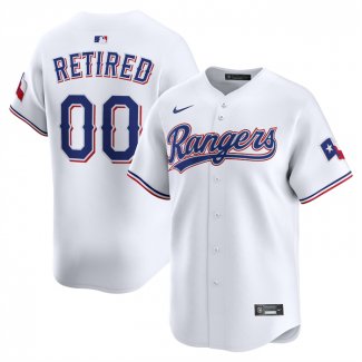 Camiseta Beisbol Hombre Texas Rangers Retired Roster Primera Limited Blanco