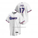 Camiseta Beisbol Hombre Texas Rangers Shin Soo Choo Replica Primera Blanco