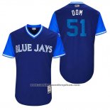 Camiseta Beisbol Hombre Toronto Blue Jays 2017 Little League World Series Dominic Leone Azul