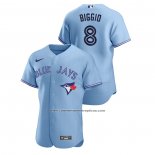 Camiseta Beisbol Hombre Toronto Blue Jays Cavan Biggio Authentic 2020 Alterno Azul