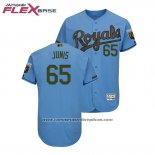 Camiseta Beisbol Hombre Toronto Blue Jays Jakob Junis 2018 Dia de los Caidos Flex Base Azul