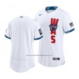 Camiseta Beisbol Hombre Washington Nationals 2021 All Star Autentico Blanco