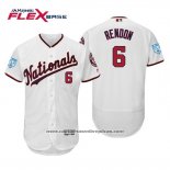 Camiseta Beisbol Hombre Washington Nationals Anthony Rendon Flex Base Entrenamiento de Primavera 2019 Blanco