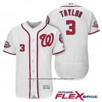 Camiseta Beisbol Hombre Washington Nationals Michael Taylor Blanco 2018 All Star Primera Flex Base