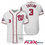 Camiseta Beisbol Hombre Washington Nationals Michael Taylor Blanco 2018 All Star Primera Flex Base