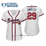 Camiseta Beisbol Mujer Atlanta Braves John Smoltz Cool Base Primera 2019 Blanco