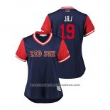 Camiseta Beisbol Mujer Boston Red Sox Jackie Bradley Jr. 2018 LLWS Players Weekend Jbj Azul