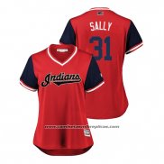Camiseta Beisbol Mujer Cleveland Indians Danny Salazar 2018 LLWS Players Weekend Sally Rojo